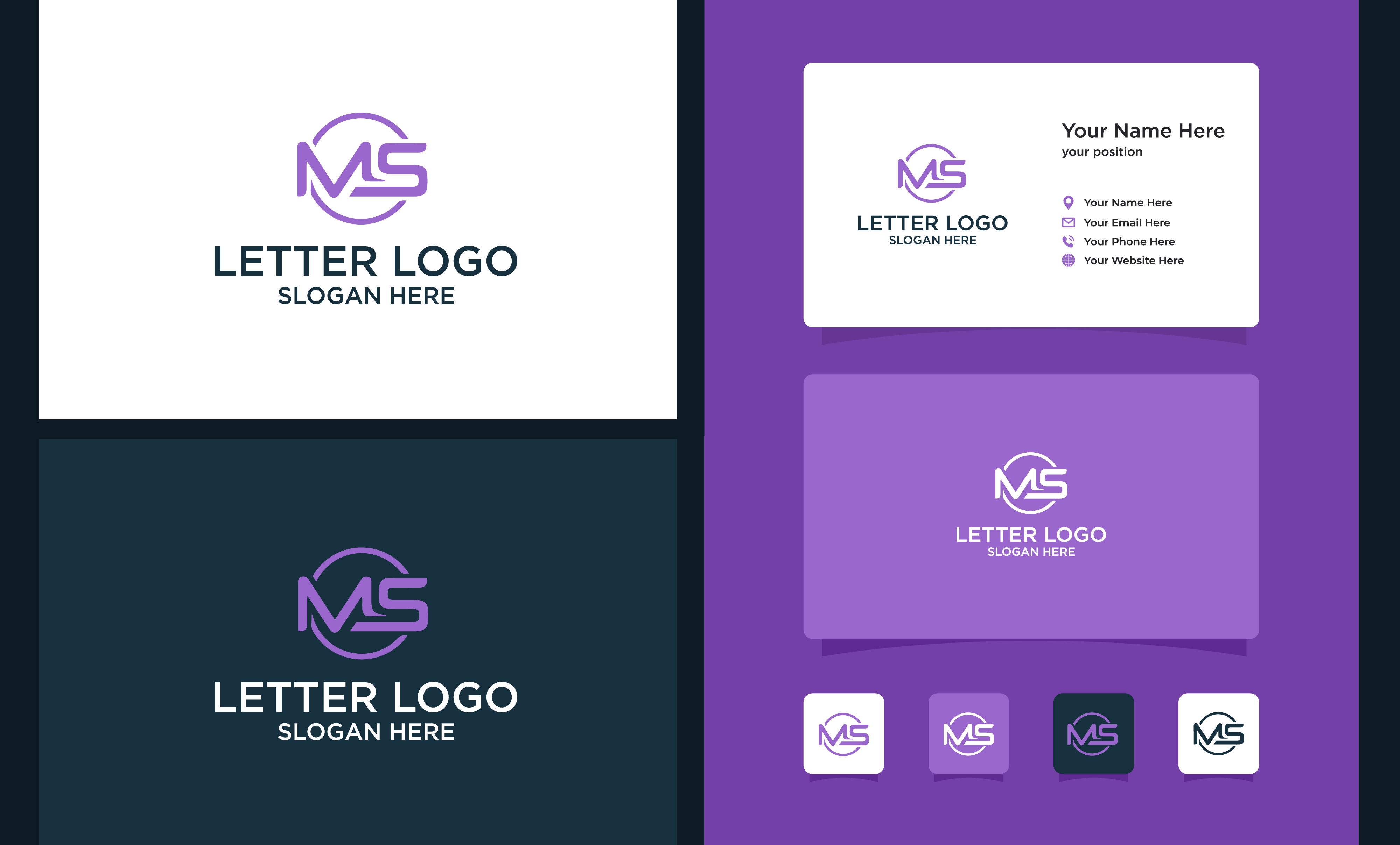 corporate business logo and brand identity with a full branding kit